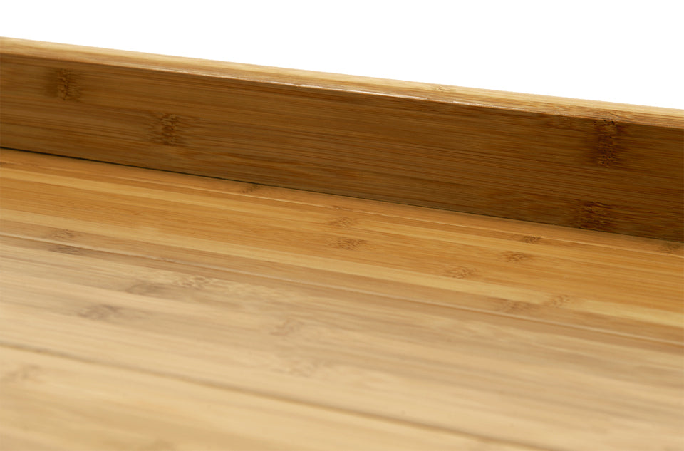 Bambusfussleiste dunkel horizontal lackiert