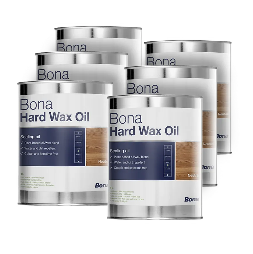 6x Bona Hartwachsöl 1l