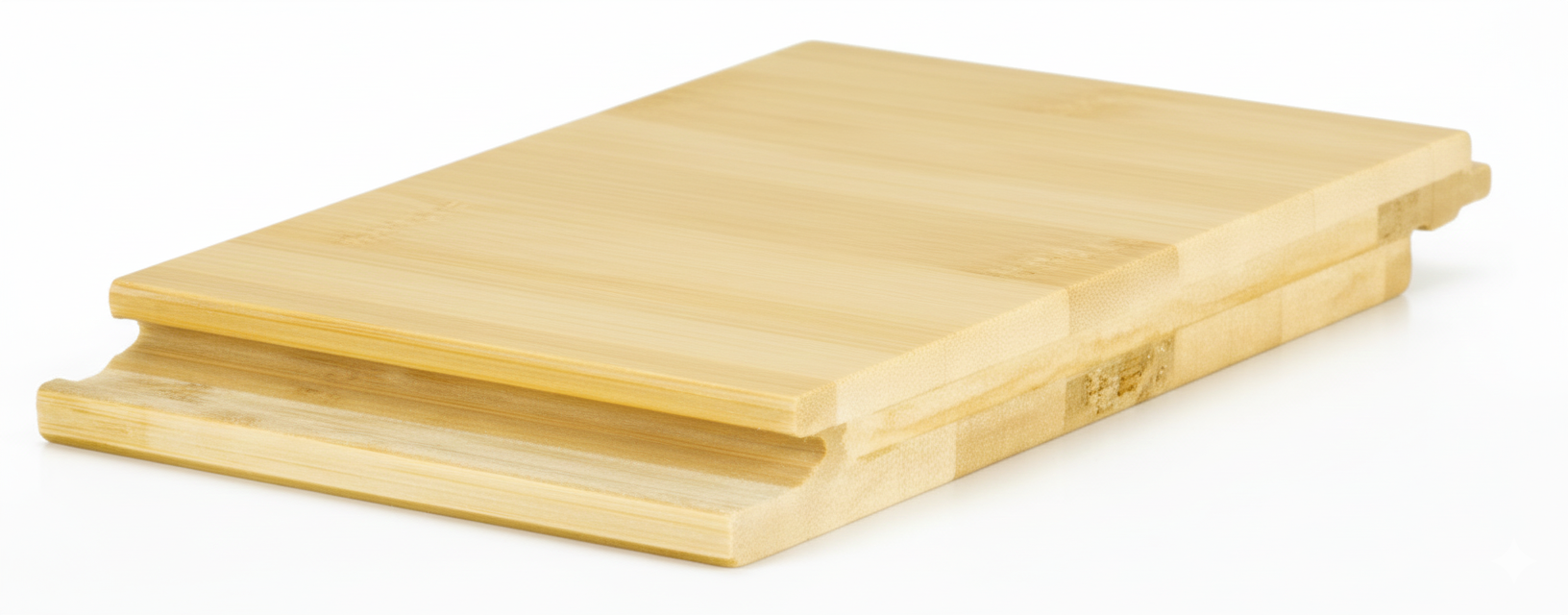 Bambusschnellparkett Hell Horizontal Querschnitt