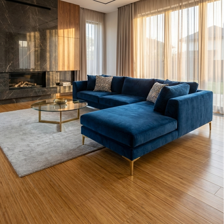 Bambusparkett | dunkel, vertikal