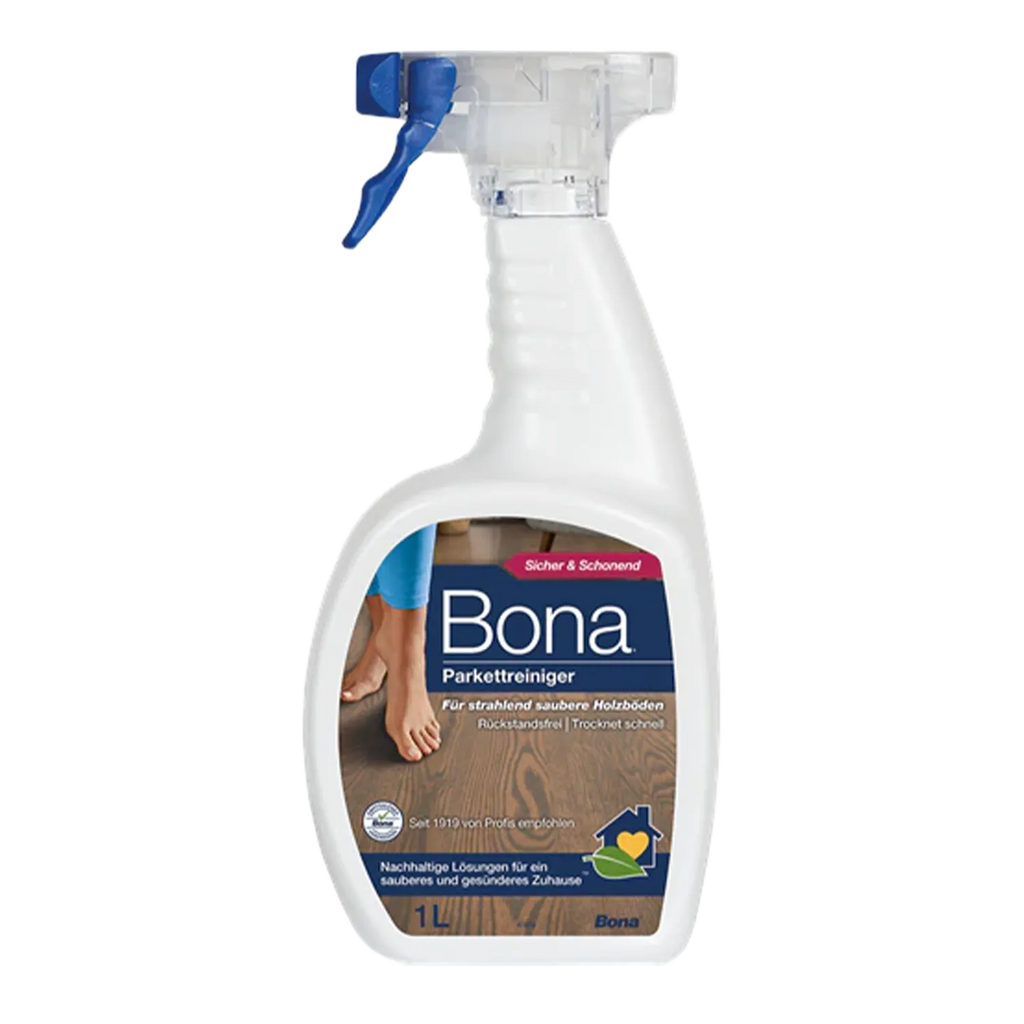 Bambusparkett Glimpex-G Bona Parkettreiniger, 1-L-Flasche, ideal für die Reinigung von Parkettböden