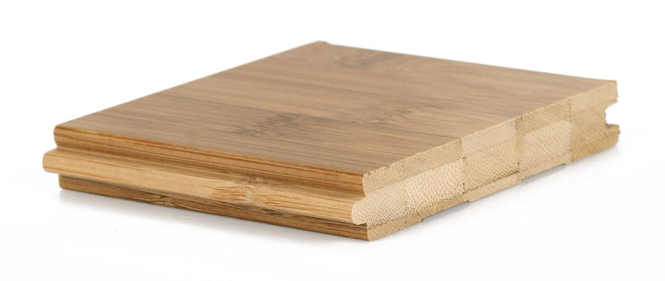 Dunkles Bambusparkett in horizontal Verlegung, Glimpex-G Marke, Nahaufnahme der holzstruktur und Maserung