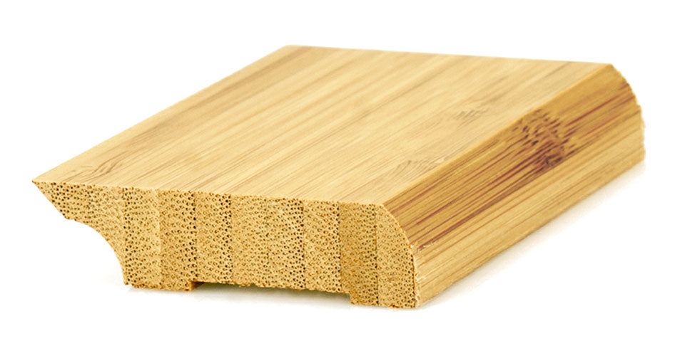 Bambusfußleisten | hell, vertikal