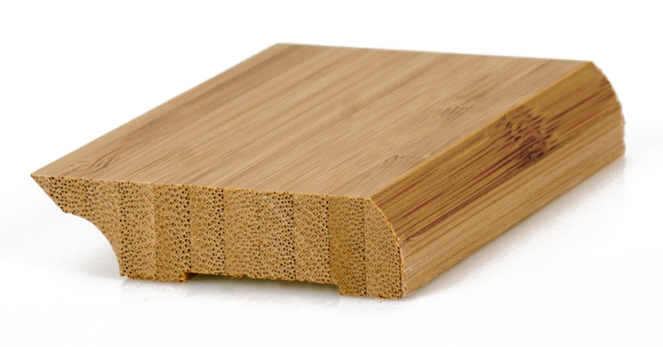 Bambusfußleisten | dunkel, vertikal