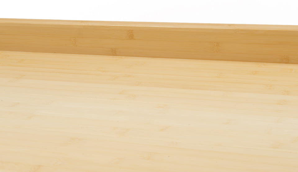 Helle Bambusfußleisten in horizontaler Anordnung, passend für Bambusparkett, von Bambusparkett Glimpex-G.