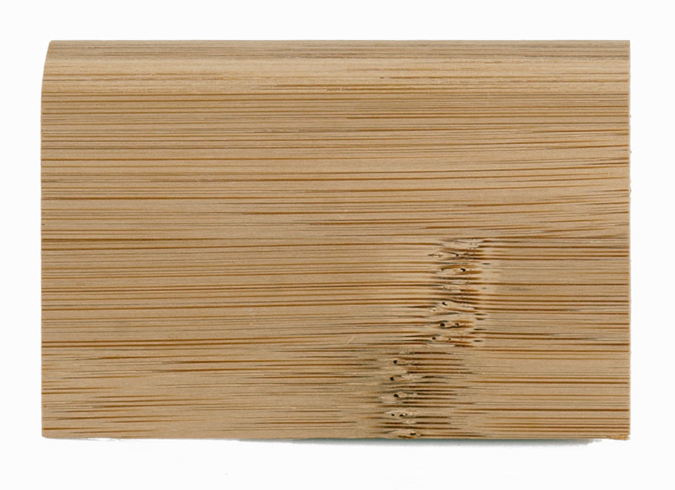 Bambusfußleiste | dunkel, horizontal, roh