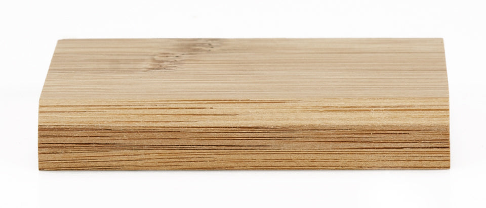 Bambusfußleiste | dunkel, horizontal, roh