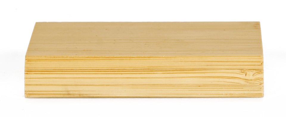 Bambusfussleiste hell horizontal lackiert Draufsicht