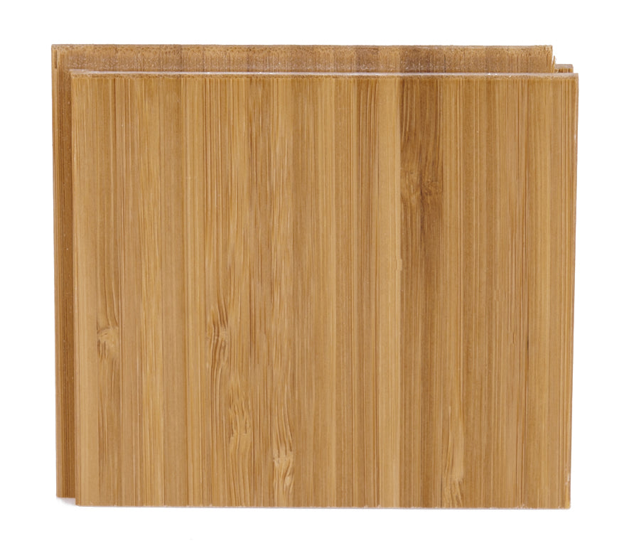 Bambusparkett dunkel vertikal lackiert Draufsicht