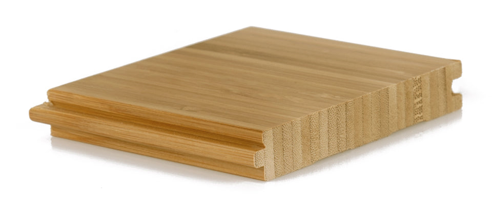 Bambusparkett dunkel vertikal lackiert Querschnitt